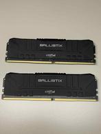 Crucial Ballistix Ram geheugen 2x8GB DDR4, Computers en Software, RAM geheugen, DDR4, Ophalen of Verzenden, Zo goed als nieuw