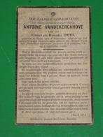 WO1 gesneuveld op ereveld LANGEMARK +1918  1896 SLIJPE, Verzamelen, Ophalen of Verzenden, Bidprentje