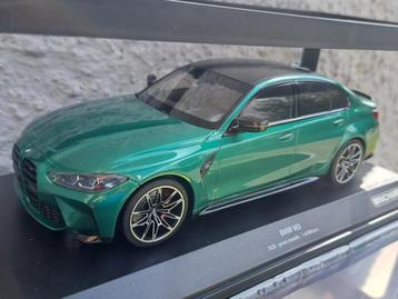 BMW M3 G80 green métallic 1:18ème limited beschikbaar voor biedingen