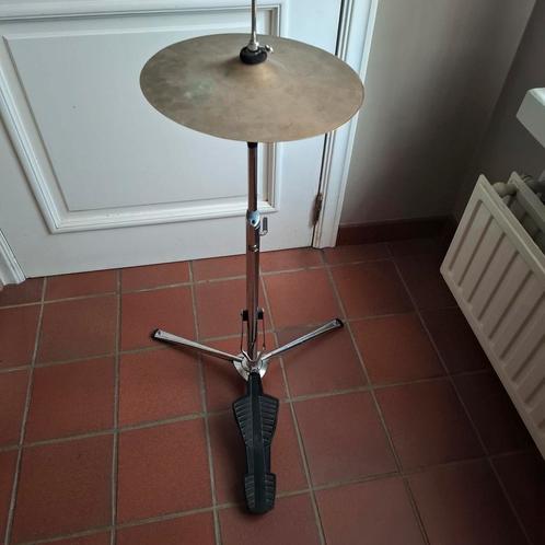 Vintage 50's Constantinopel hihat + statief voor drumstel, Muziek en Instrumenten, Instrumenten | Toebehoren, Gebruikt, Ophalen of Verzenden