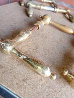 Messing deurklinken, Ophalen of Verzenden, Gebruikt, Koper of Messing, Klink of Kruk