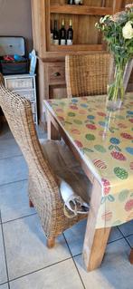 Rotan stoelen, Huis en Inrichting, Stoelen, Ophalen, Riet of Rotan, Bruin, Zo goed als nieuw