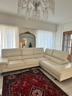 leder L zetel chateau d'ax, Huis en Inrichting, Ophalen, Zo goed als nieuw