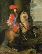 Canvas Giclee Koning Louis XIV te Paard in nieuwstaat, Verzenden