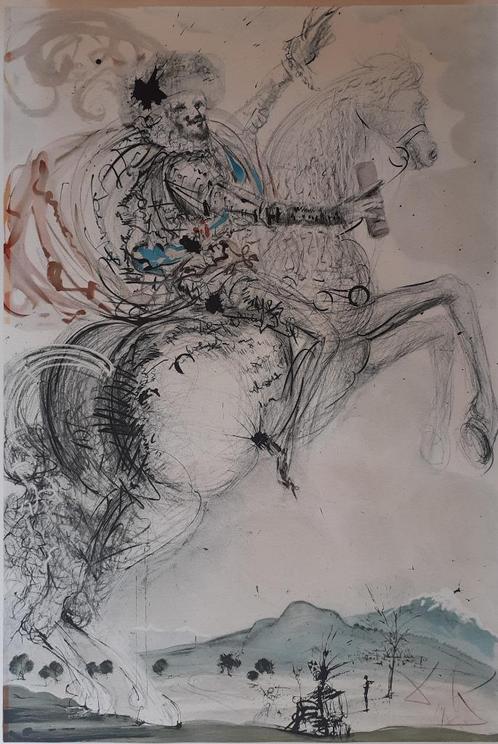 "Le Comte Duc d'Orléans" - Salvador Dali, Antiquités & Art, Art | Lithographies & Sérigraphies, Enlèvement