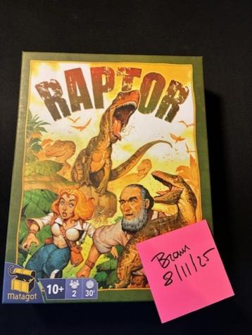 Bordspel - Raptor beschikbaar voor biedingen