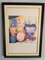 van Jef Van Tuerenhout, mooie staat, ingekaderd, Antiek en Kunst, Ophalen of Verzenden