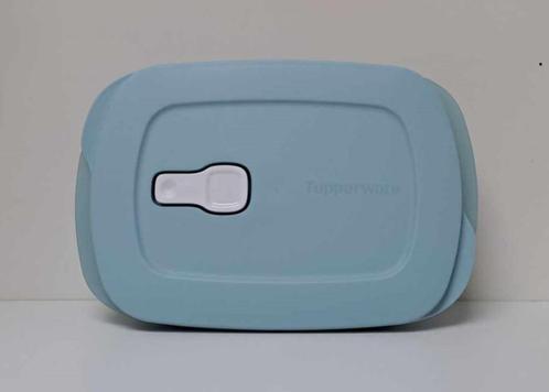 Tupperware « CrystalWave » Compartimenteerd - Blauw - Promo, Huis en Inrichting, Keuken | Tupperware, Nieuw, Bus of Trommel, Blauw
