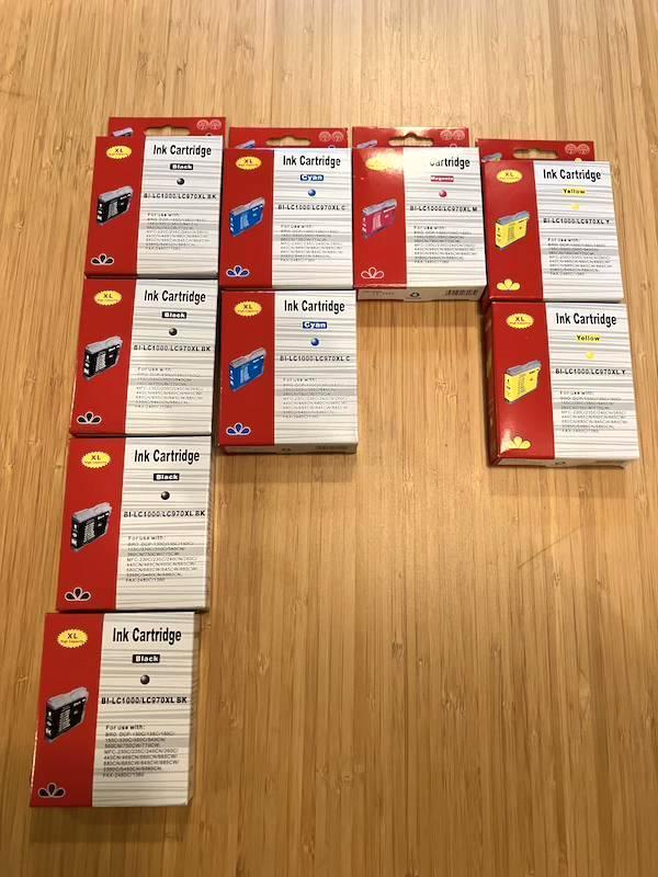 Lot 9 cartouches d’encre pour Brother (Neuves), Informatique & Logiciels, Fournitures d'imprimante, Neuf, Cartridge, Enlèvement ou Envoi