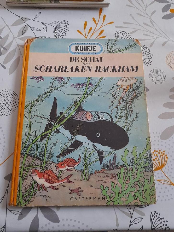 Kuifje "De schat van scharlaken rackam"eerste druk met, Boeken, Stripverhalen, Gelezen, Ophalen of Verzenden