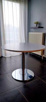 Ronde eettafel wit, Huis en Inrichting, Tafels | Eettafels, Ophalen, Overige materialen, Gebruikt, Rond