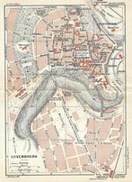 1920 - Plan de la ville de Luxembourg, Antiek en Kunst, Kunst | Etsen en Gravures, Verzenden