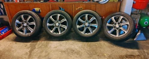 4 16 inch Hyundai-wielen + bijna nieuwe Continental-banden, Auto-onderdelen, Banden en Velgen, Band(en), Zomerbanden, 16 inch
