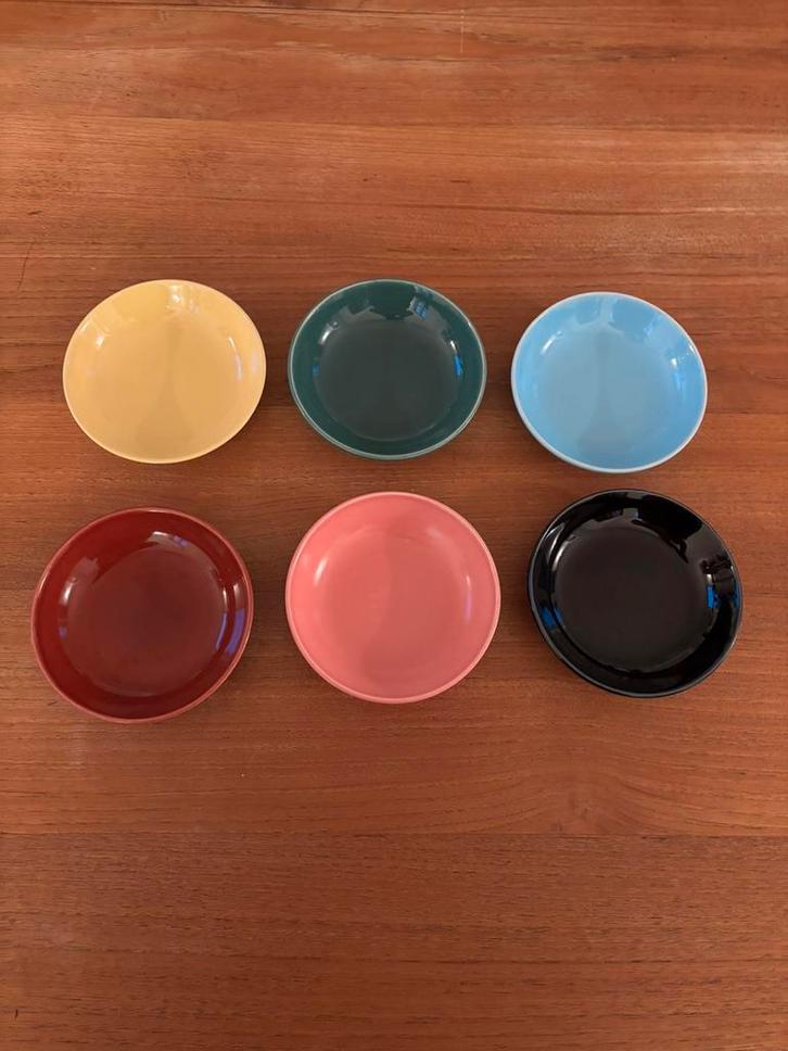 6 ronde schaaltjes van Boch, Antiek en Kunst, Antiek | Servies los, Ophalen of Verzenden