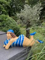 Liggende dame jacuzzi tuin zwembad vijver 80cm, Ophalen, Nieuw, Kunststof, Mensenbeeld