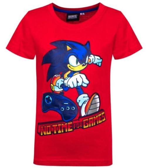 Sonic T-shirt - Rood - Maat 104, Kinderen en Baby's, Kinderkleding | Maat 104, Nieuw, Jongen of Meisje, Shirt of Longsleeve, Ophalen of Verzenden