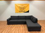 Donkergrijze L-zetel – strak design & heerlijk comfort, Ophalen of Verzenden, Zo goed als nieuw, Hout