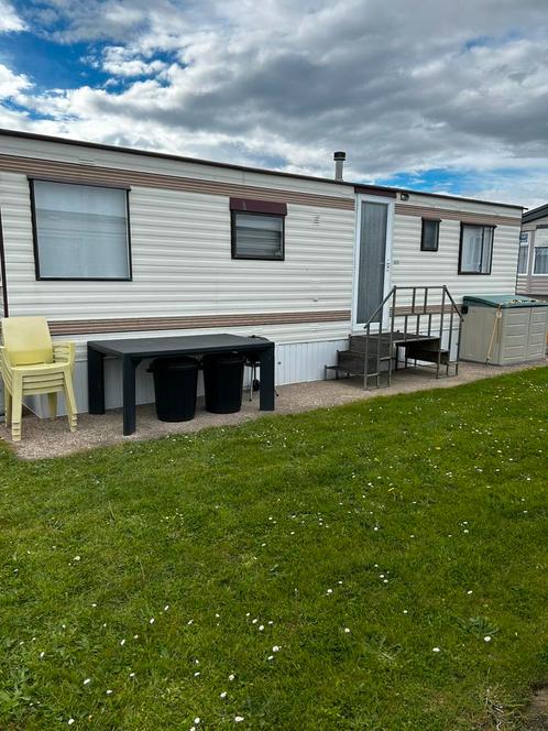 Stacaravan met staanplaats te koop, Caravans en Kamperen, Stacaravans, Ophalen