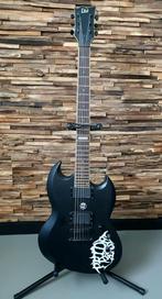 ESP LTD VIPER VB 400 BARITONE + strap locks en hardcase, Overige merken, Solid body, Gebruikt, Ophalen