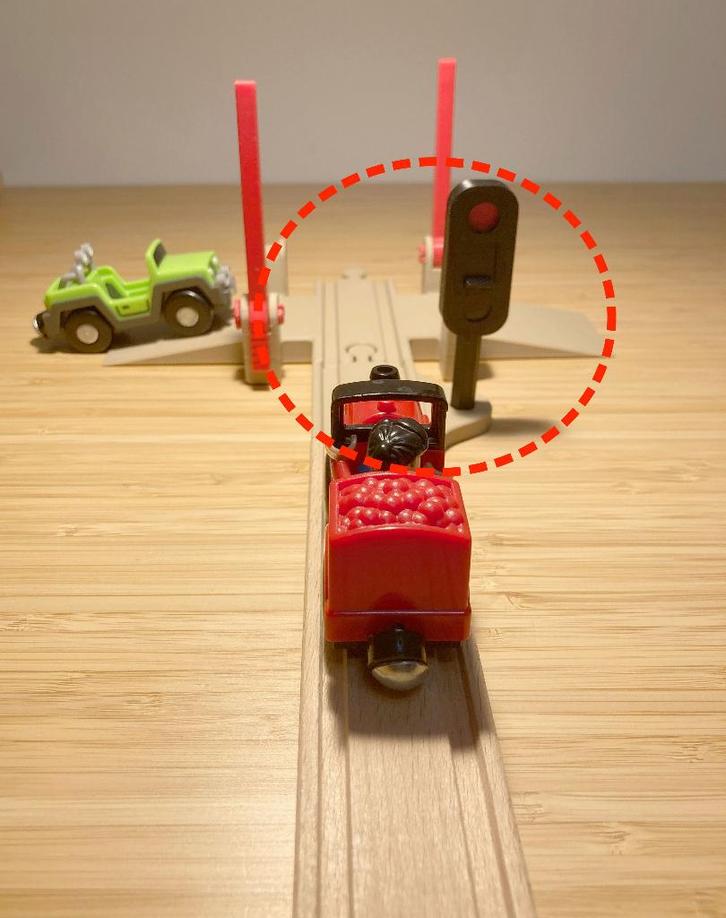 Verkeerslicht voor IKEA Lillabo, Brio of andere treinen., Kinderen en Baby's, Speelgoed | Racebanen, Nieuw, Onderdelen, Ophalen of Verzenden