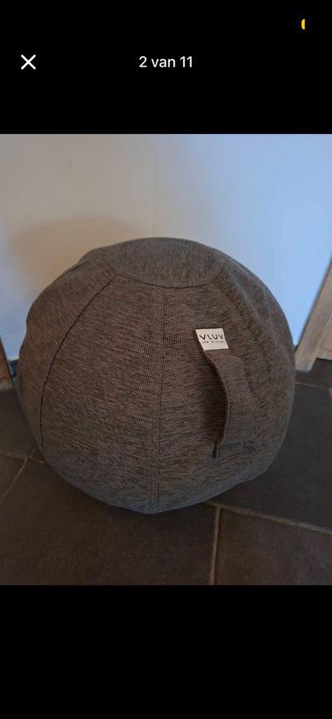 Vluv zitbal, Maison & Meubles, Sièges-poires, Comme neuf, Gris, Enlèvement