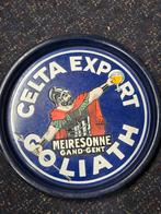 Emaille Bierteclame, Goliath, Gent, Ophalen, Gebruikt, Reclamebord, Plaat of Schild, Overige merken