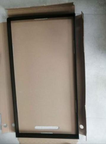 Pied meuble rectangle fixe métal noir NEUF