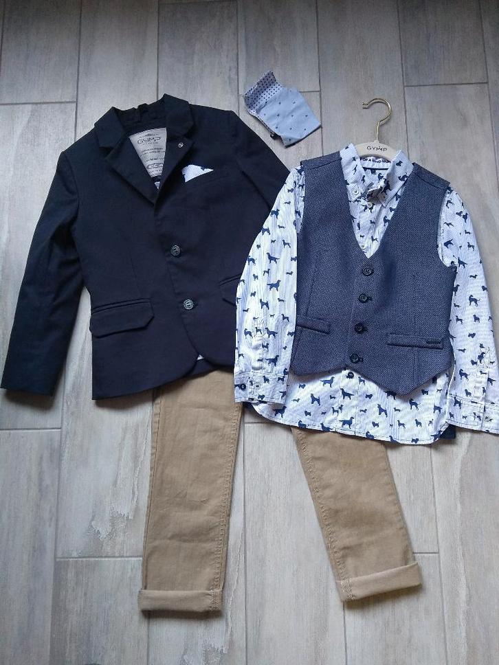 ★ M116/122 - Communie/feestset GYMP, Kinderen en Baby's, Kinderkleding | Maat 116, Zo goed als nieuw, Jongen, Setje, Ophalen of Verzenden