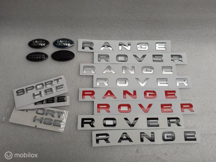 Logo RANGE ROVER SPORT Letters motorkap achterklep L320 L494, Auto-onderdelen, Klein materiaal, Land Rover, Gebruikt, Ophalen of Verzenden