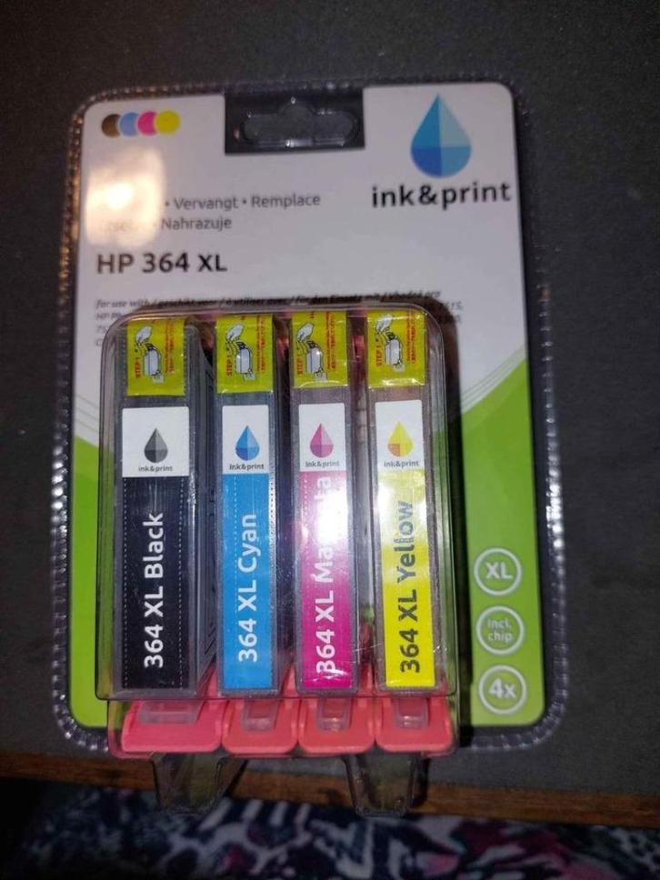 cartouches noir & couleur pour HP 364 XL- neuves, Computers en Software, Printerbenodigdheden, Nieuw, Cartridge, Ophalen