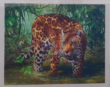 Diamond Painting - Ronde Steentjes - Tijger - 40 x 30 Cm