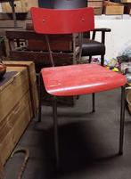 rode vintage stoel, Ophalen, Bureau