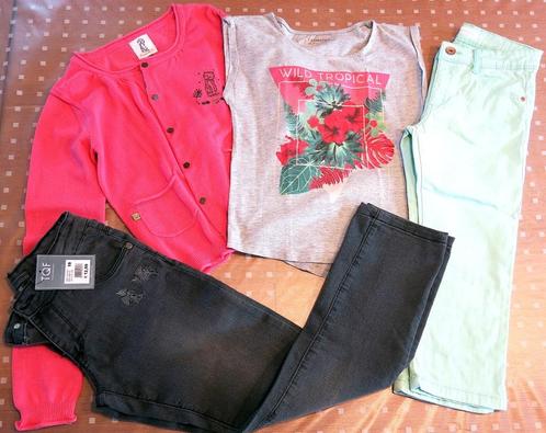 Lot 4 pièces, 10 ans (140), état neuf, Kinderen en Baby's, Kinderkleding | Maat 140, Nieuw, Meisje, Setje, Ophalen of Verzenden