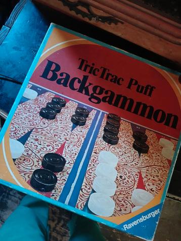 Backgammon trictrac puff  gezelschapspel