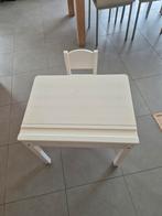 Witte lessenaar met stoel, Enfants & Bébés, Chambre d'enfant | Tables & Chaises, Enlèvement, Utilisé