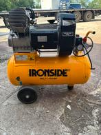 Compressor Ironside 50L, Doe-het-zelf en Bouw, Compressors, Ophalen, Zo goed als nieuw