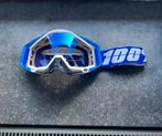 Lunette masque 100% casque moto cross vélo vtt enduro bleu, Motos, L