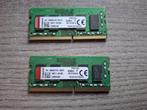 2x4GB Kingston DDR4 sodimm (voor laptop), Gebruikt, DDR4, 8 GB, Ophalen of Verzenden