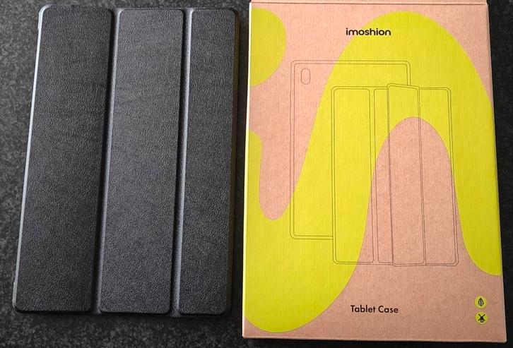 Trifold Bookcase Samsung Galaxy Tab A9 Plus - Zwart, Computers en Software, Tablet-hoezen, Ophalen