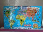 Janod Magneetbord - De Wereld (ENG), Kinderen en Baby's, Speelgoed | Educatief en Creatief, Ophalen, Zo goed als nieuw, Puzzelen