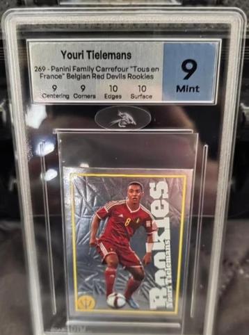 Panini+No PSA+Youri Tielemans Rookies+Euro 2016+Foliemetaal beschikbaar voor biedingen