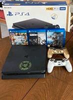 PlayStation 4 Slim (500GB) Set – 2 Controllers, Games en Spelcomputers, Ophalen of Verzenden, Zo goed als nieuw, Slim