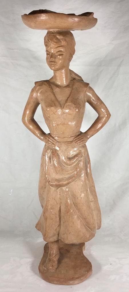 Paul Sersté Serste (1910-2000) Terracotta beeld +- 56 cm, Antiek en Kunst, Kunst | Beelden en Houtsnijwerken, Ophalen of Verzenden