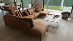 Mooie cognac  buffelleder hoeksalon, Ophalen, Zo goed als nieuw