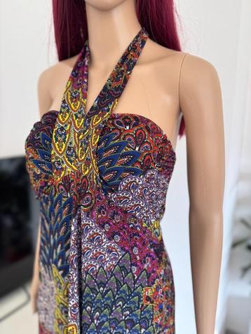 Gorgeous purple maxi dress with boho print (size S/M) beschikbaar voor biedingen