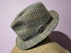 Vintage geruite wollen hoed maat 56, Kleding | Heren, Hoeden en Petten, Ophalen, Hoed