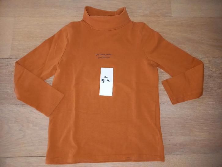 Sous-pull rolkraag 8 jaar - M 128 unisex, Kinderen en Baby's, Kinderkleding | Maat 128, Zo goed als nieuw, Jongen of Meisje, Shirt of Longsleeve