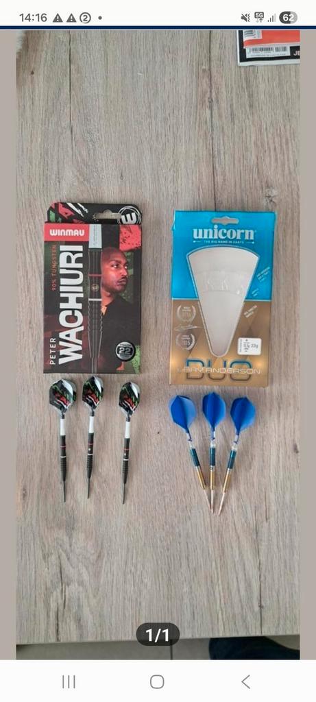 2 set dart pjjlen wachiuri en anderson., Sport en Fitness, Darts, Pijlen, Ophalen