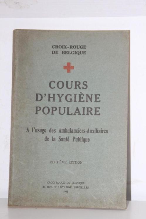 ABBL WW2 medische boekje "Cours d'hygiène populaire" 1935, Verzamelen, Militaria | Tweede Wereldoorlog, Landmacht, Boek of Tijdschrift