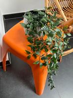 Vintage oranje krukje van Flair, Huis en Inrichting, Ophalen, Gebruikt